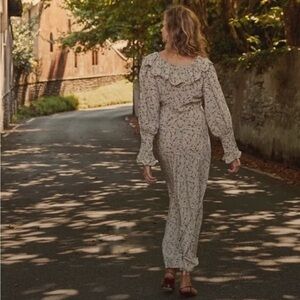 Doen starlight dress in cream saint claude paisley